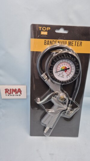 Bandenpomp + manometer / Bandenvulmeter