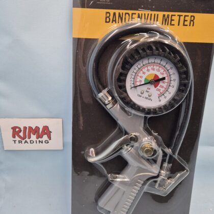 Bandenpomp + manometer / Bandenvulmeter