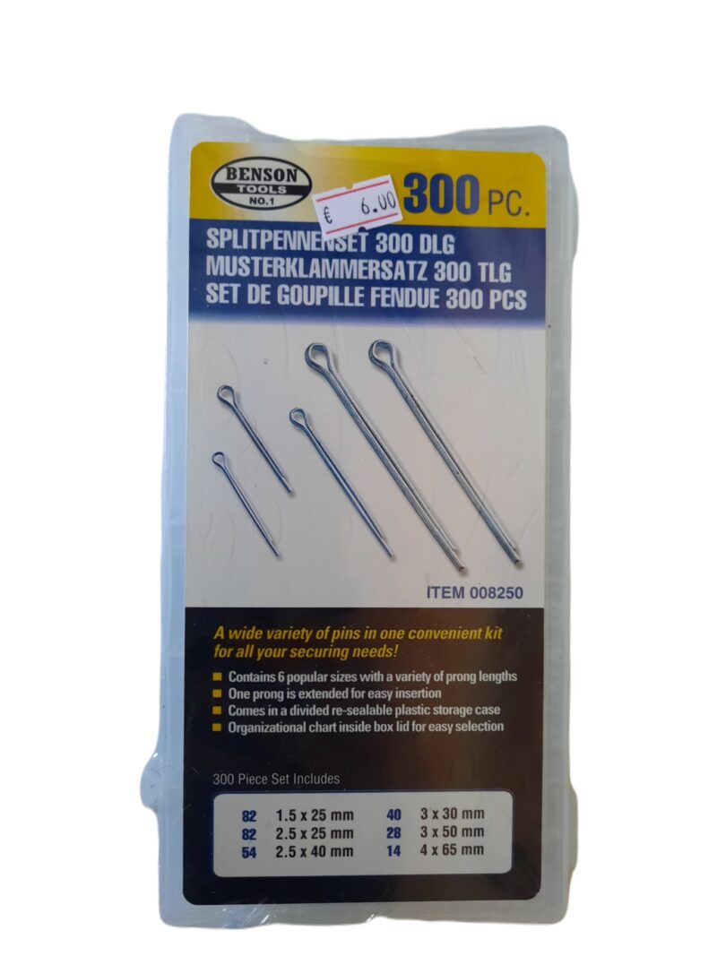 Splitpennen assortiment 300-delig