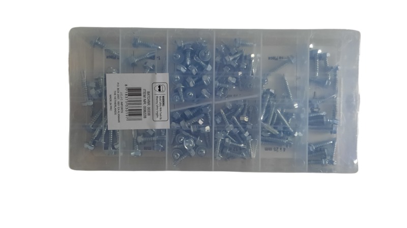 Zelf tappende schroef set / boorschroeven / zelftappers assortiment 120-delig - Afbeelding 2