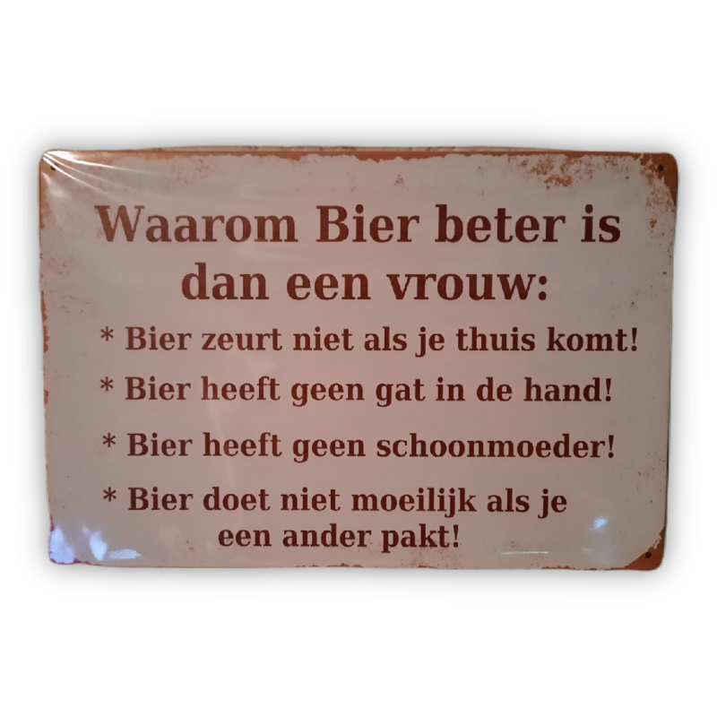 Waarom bier beter is dan een vrouw