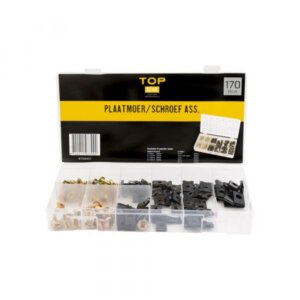 Plaatmoer/schroef assortiment 170-delig