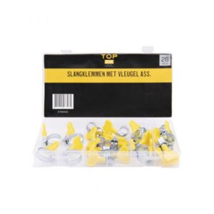 Slangklemmen met vleugel assortiment 26-delig