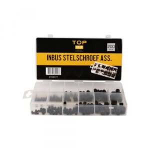 Inbus stelschroef assortiment 200-delig