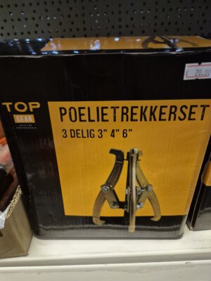 Poelietrekker set 3 delig 3'' 4'' 6''