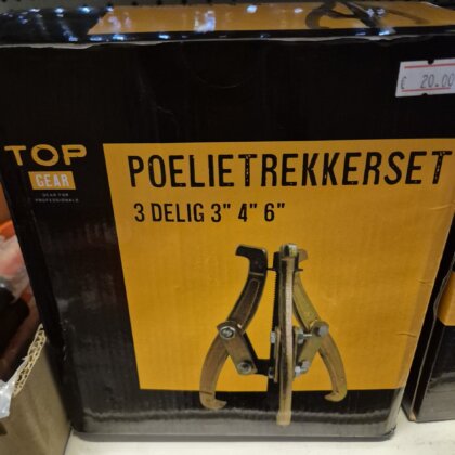 Poelietrekker set 3 delig 3'' 4'' 6''