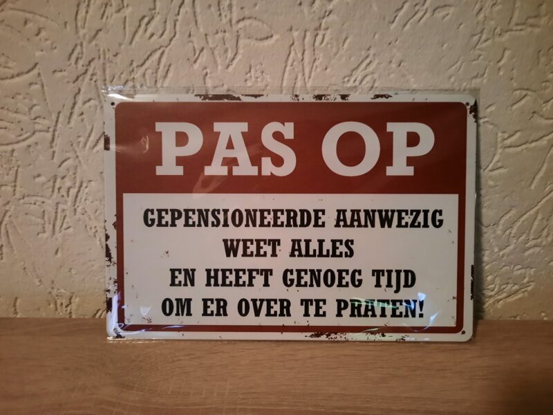 PAS OP gepensioneerde