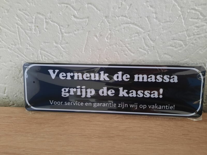 Verneuk de massa grijp de kassa