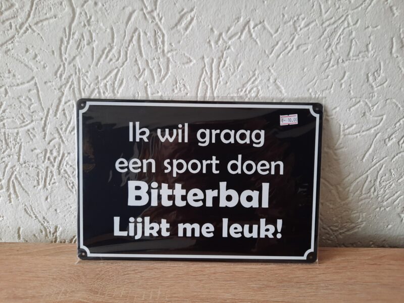 Ik wil graag een sport doen. Bitterbal lijkt me leuk!
