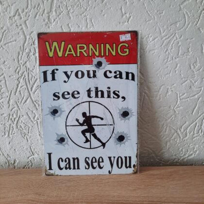 Warning, if you can see this....