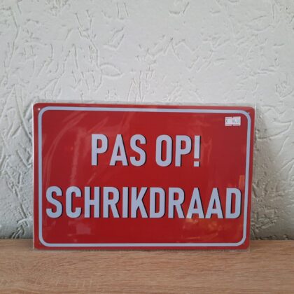 Pas op! schrikdraad
