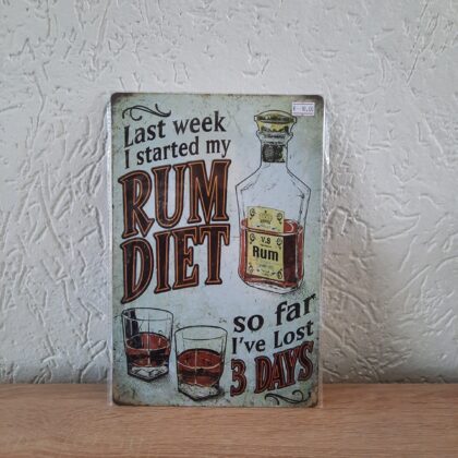 Last week i started my rum diet