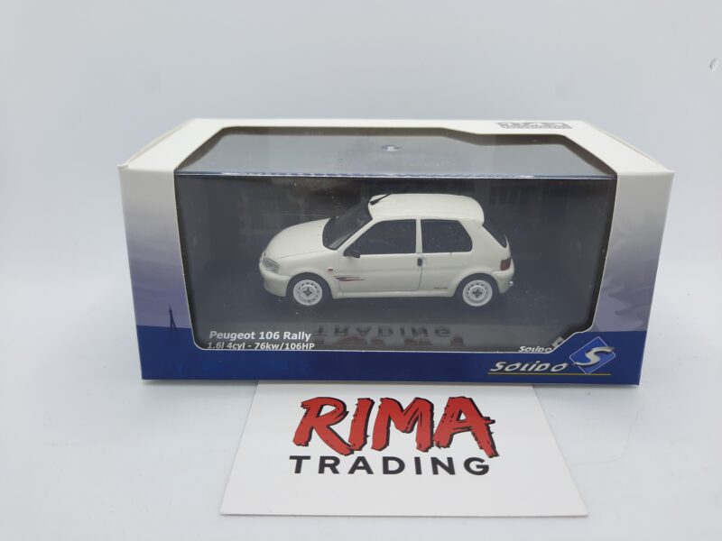 Peugeot 106 Ph.2 Rally '95, wit - Solido 1:43