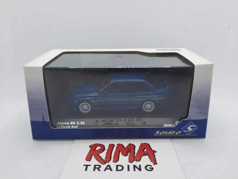 BMW Alpina B6 (E30) '89, blauw - Solido 1:43