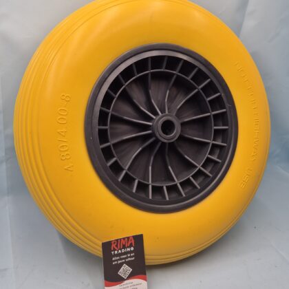Anti-lek kruiwagen wiel universeel 4.00-8 / 4.80 PU geel
