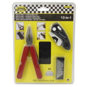Multi-tool met snijmes 12 in 1