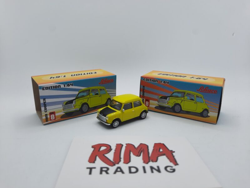Mini Cooper, geel-zwart "Papier Edition"