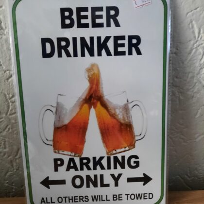 Beer drinker parking only