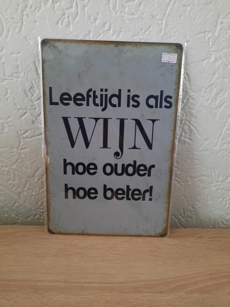 Leeftijd is als wijn, hoe ouder hoe beter