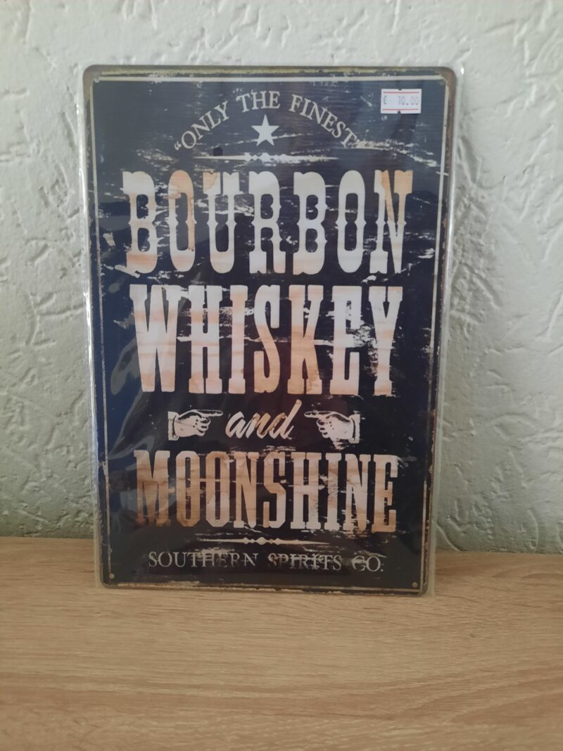 Bourbon whiskey and moonshine