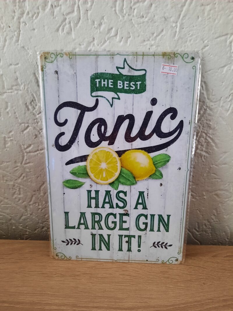 The best tonic has a large gin in it!