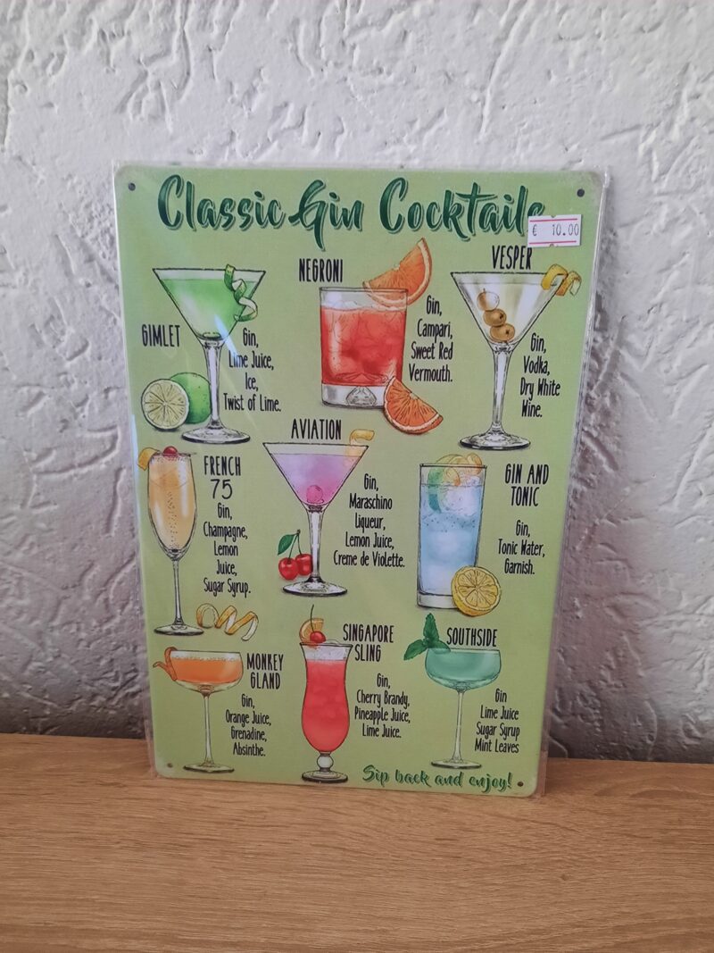 Classic gin cocktail