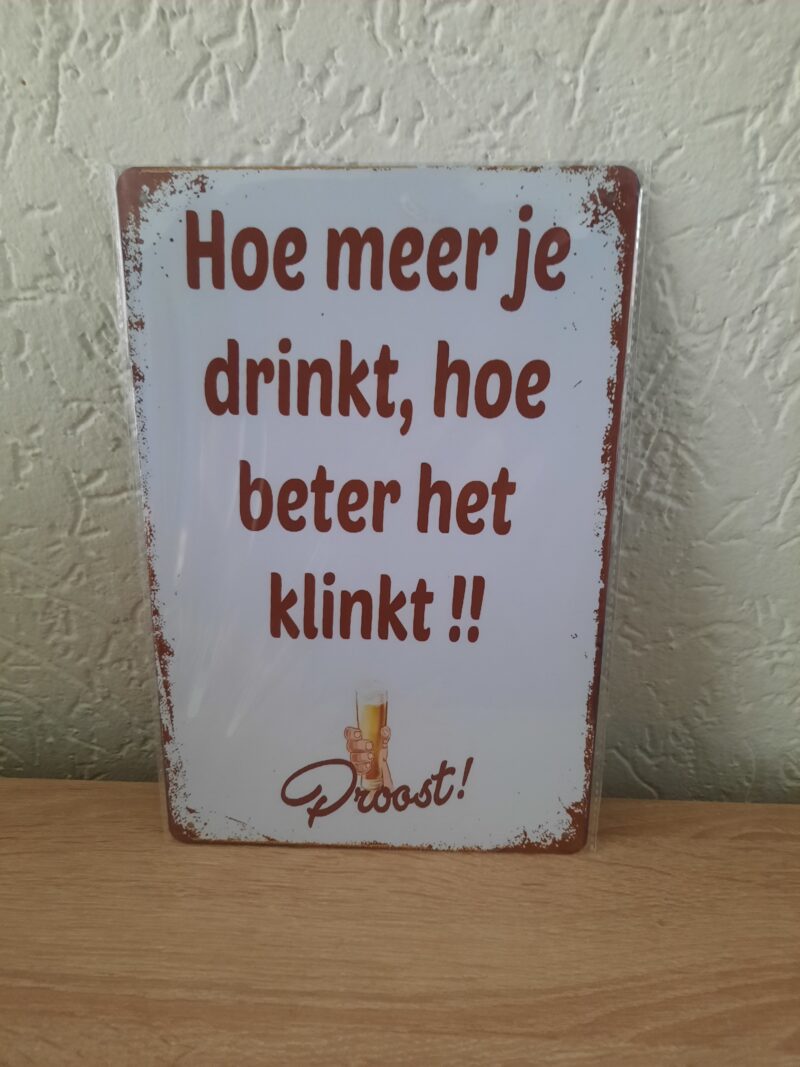 Hoe meer je drinkt, hoe beter het klinkt!