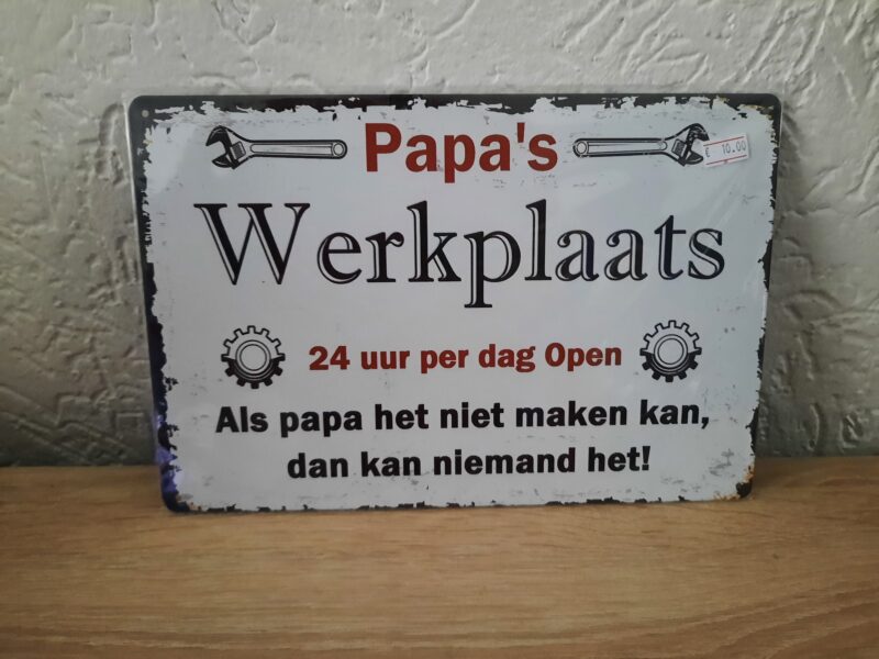 Papa's werkplaats