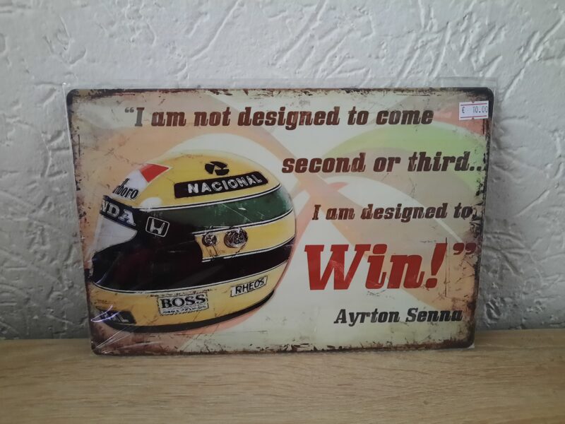 I am not designed to come second or third