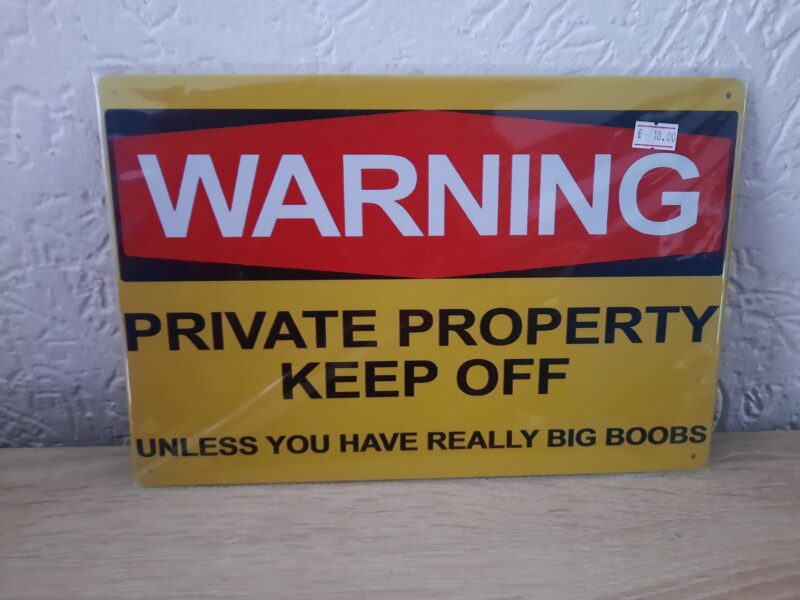 Warning private property