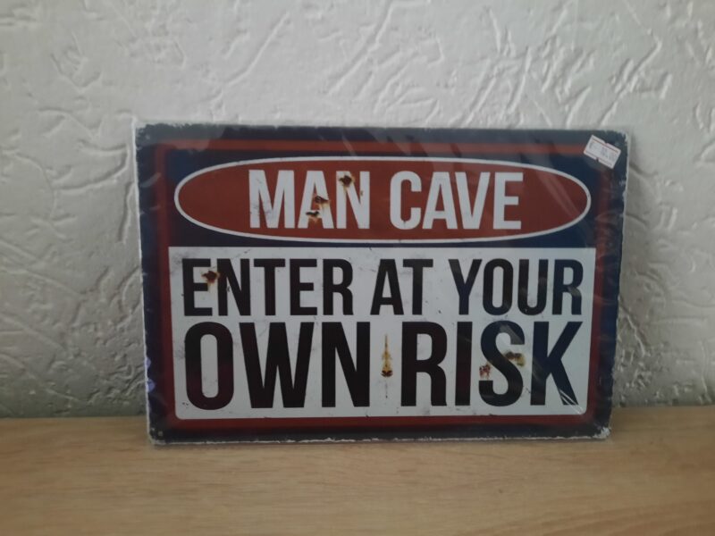 Man cave enter at your own risk