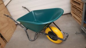 Kruiwagen met anti-lek wiel | kunststof bak 85 liter