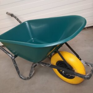 Kruiwagen met anti-lek wiel | kunststof bak 85 liter