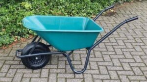 Kruiwagen met luchtband | kunststof bak 85 liter