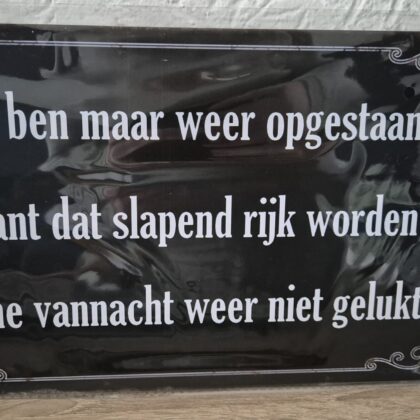 Slapend rijk worden
