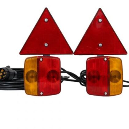 Verlichtingsset met driehoekreflectoren 7.5m
