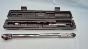 Momentsleutel 1/2" met adapter voor 3/8"