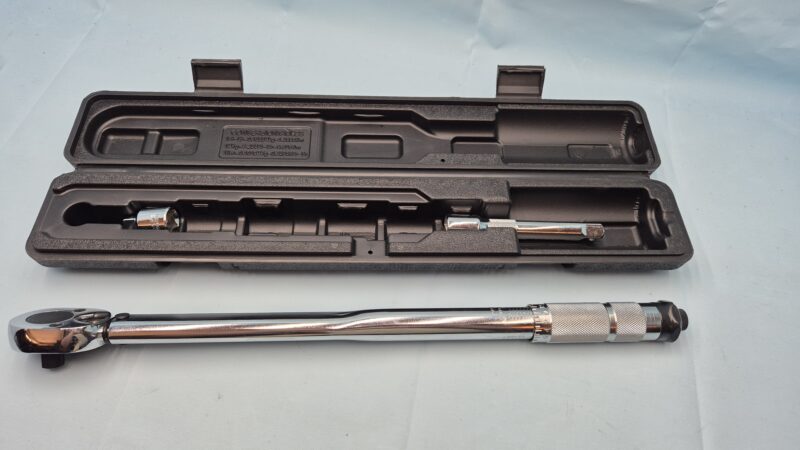 Momentsleutel 1/2" met adapter voor 3/8"