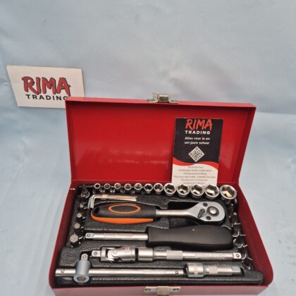 Gereedschapsset met ratel, doppen en bitjes