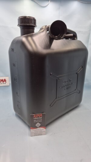 Zwarte jerrycan 20 liter