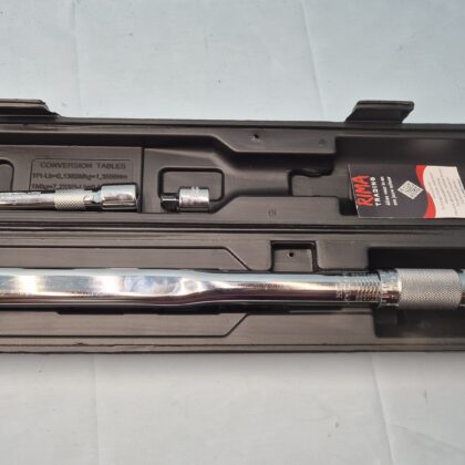 Momentsleutel 1/2" met adapter 3/8"