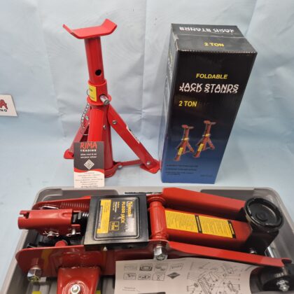 Garageset 2000kg assteunen en garagekrik 2 ton