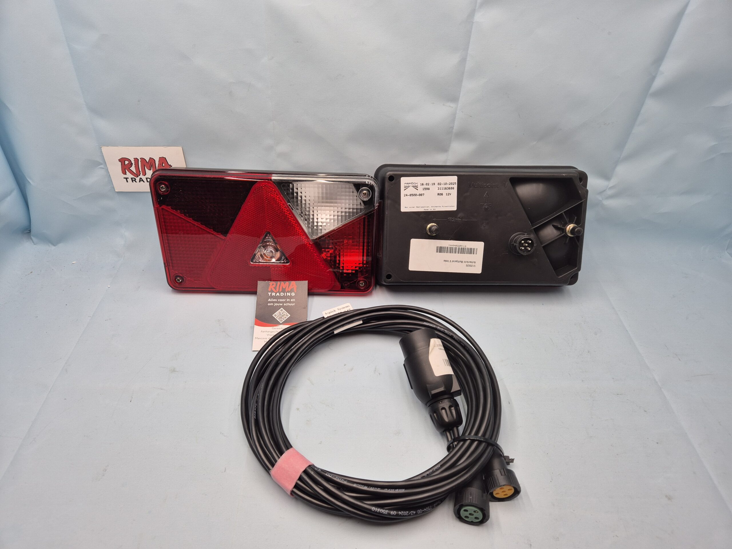 Complete set multipoint aanhanger verlichting