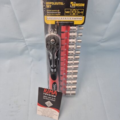 14-delige dopsleutelset / doppenset