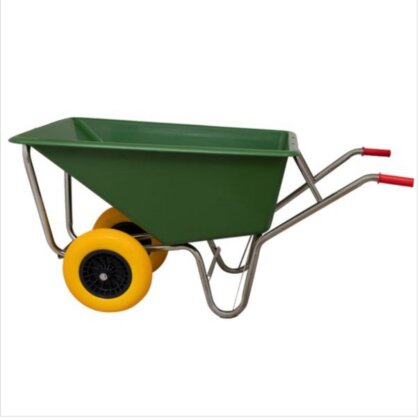 Kruiwagen 160 liter | 2 wielen | dubbele wielen anti lek
