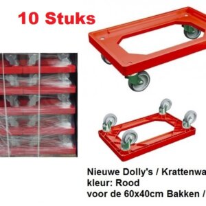 Dolly rood 600x400mm