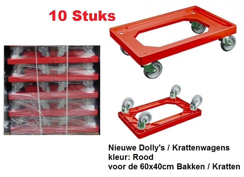 Dolly rood 600x400mm