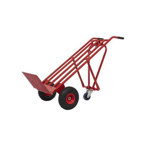 Stevige steekwagen met wegklapbaar steunwiel | 200 kg